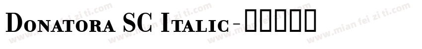 Donatora SC Italic字体转换